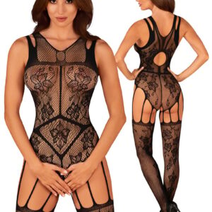 * OBSESSIVE Zwarte bodystocking , OB-F239
