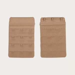 Op en Top Zwanger bh Verlengstuk 3 Haaks Beige (2 Pack)