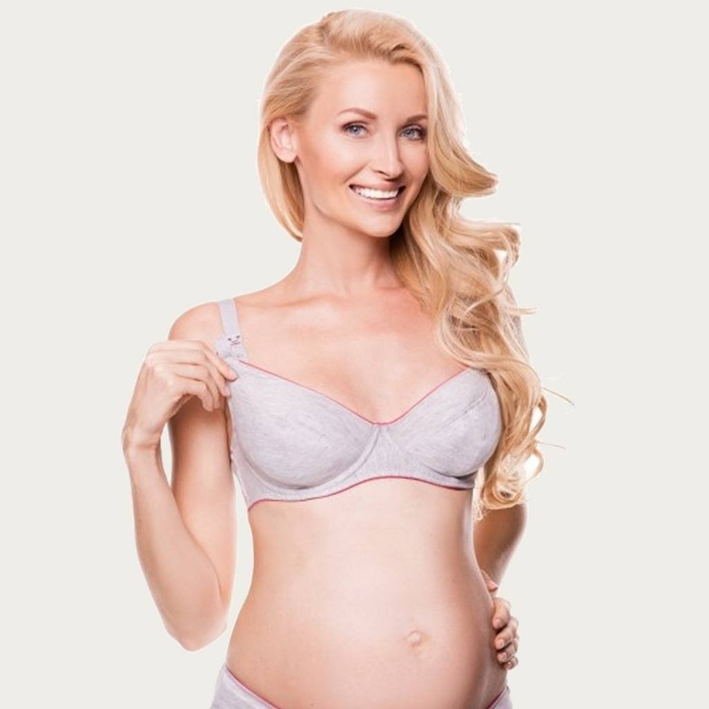 BB Sport Voedingsbh Positiebh Mama Active Grijs / Roze 1 BB Sport Voedingsbh Positiebh Mama Active Grijs / Roze