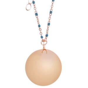 Proud MaMa Zwangerschapsketting Babybel Ketting Mother Fine pink Blue