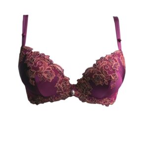 AMBRA Lingerie BH's Silk Fuchsia Oil push BH rood 0626