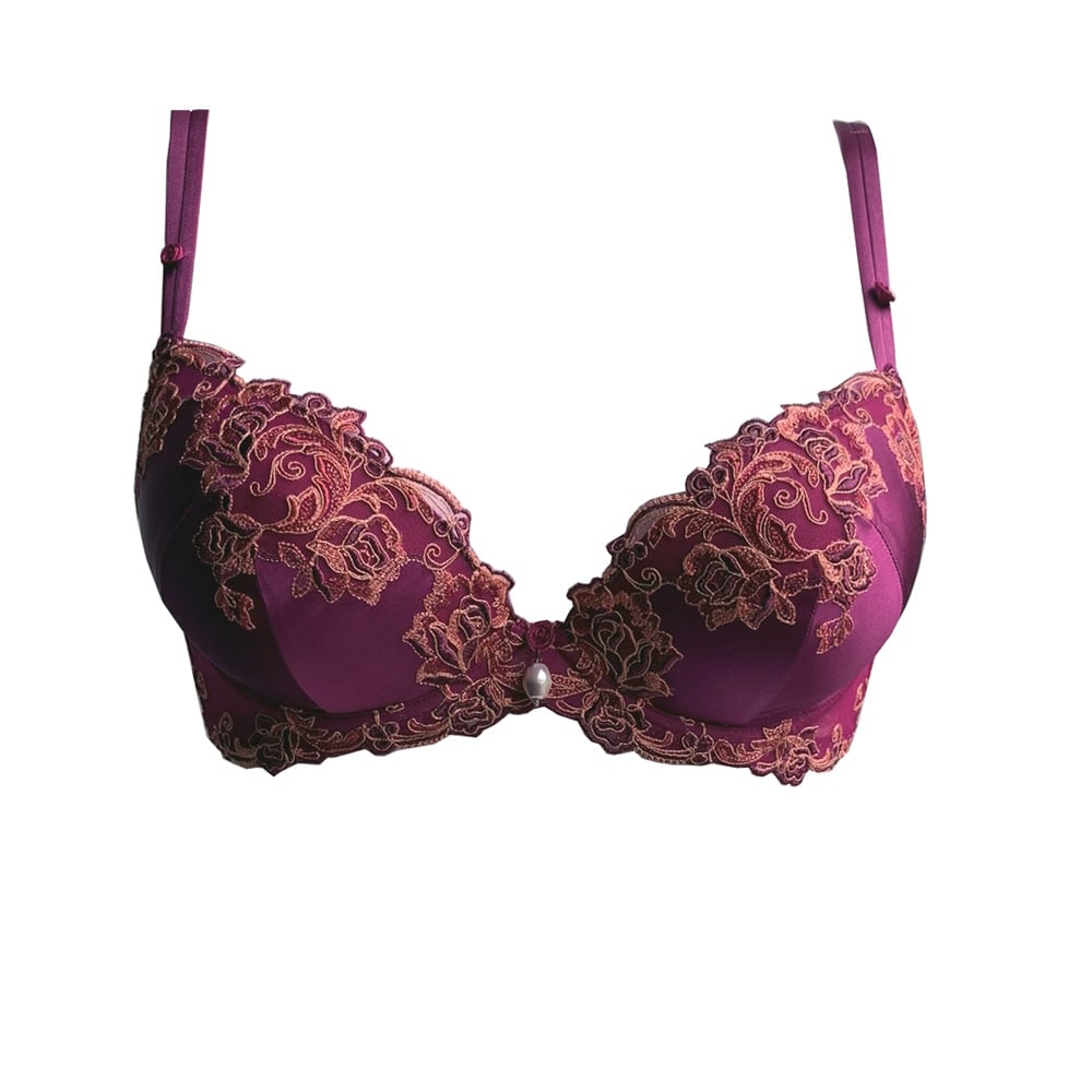 AMBRA Lingerie BH's Silk Fuchsia Oil push BH rood 0626 1 AMBRA Lingerie BH's Silk Fuchsia Oil push BH rood 0626