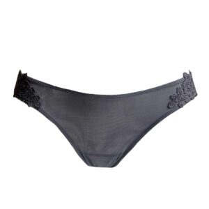 Parah lingerie slips Macramé string grijs