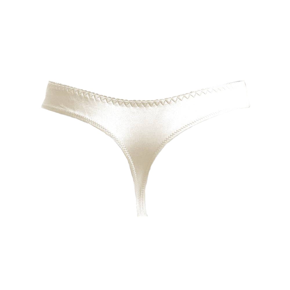 AMBRA Platinum Classic String Ivoor | Luxe Dames Lingerie 1 AMBRA Platinum Classic String Ivoor | Luxe Dames Lingerie