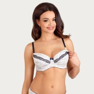 Lupoline Zwangerschapsbh / Voedingsbh White Stripes