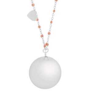 Proud MaMa Zwangerschapsketting Babybel Ketting Mother Fine silver/pin