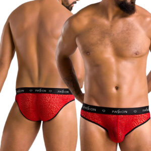 * PASSION MENSWEAR Rood/Zwarte Heren slip van fijn Mesh, PA031