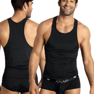 * ANAIS MEN Zwarte tanktop ,Petrol