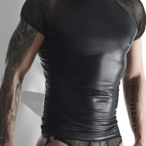 * RFP Wetlook heren Shirt met mesh mouwen, TSH007