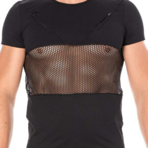 * LOOK ME Heren Shirt in combinatie met mesh