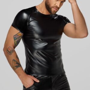 * NOIR handmade Wetlook Heren T-Shirt, H070