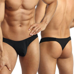 * ANAIS MEN Zwarte heren String Petrol