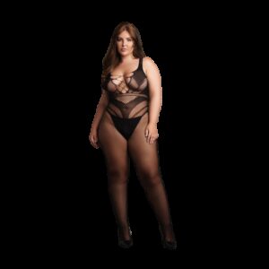 Le Désir by Shots Bodystocking met Accentuated Lines - OSX - Zwart
