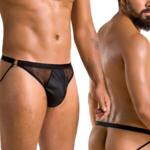 * PASSION MENSWEAR Zwarte Heren Jock Strap, PA034