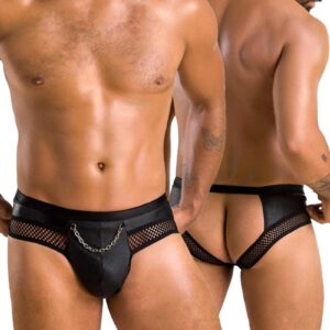 * PASSION MENSWEAR Zwarte Heren Jock Strap, PA030