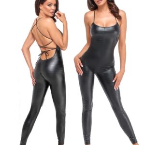* NOIR handmade Wetlook catsuit, F316