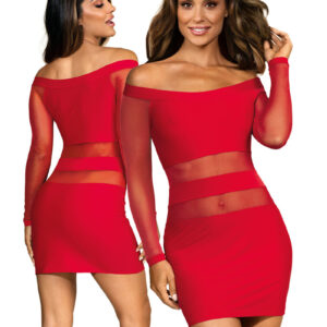 * AXAMI Rood Langarm Jurkje, AX9299