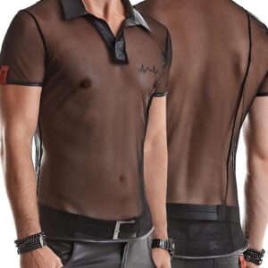 * RFP Tule heren Shirt met wetlook, Roberto001