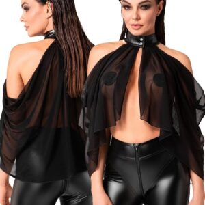 * NOIR handmade Tule Bolero, F349