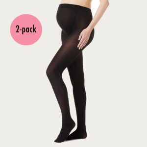 Noppies Zwangerschapspanty Positiepanty 40 Den Zwart 2-Pack
