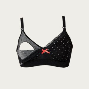 BB Voedingsbh / Zwangerschapsbh Fast Food Dot Black