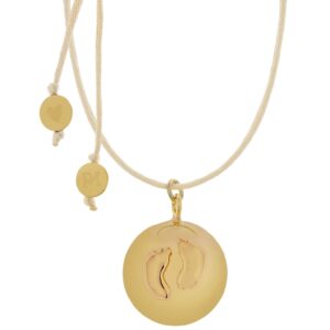 Proud MaMa Zwangerschapsketting Babybel Sofie gold baby feet