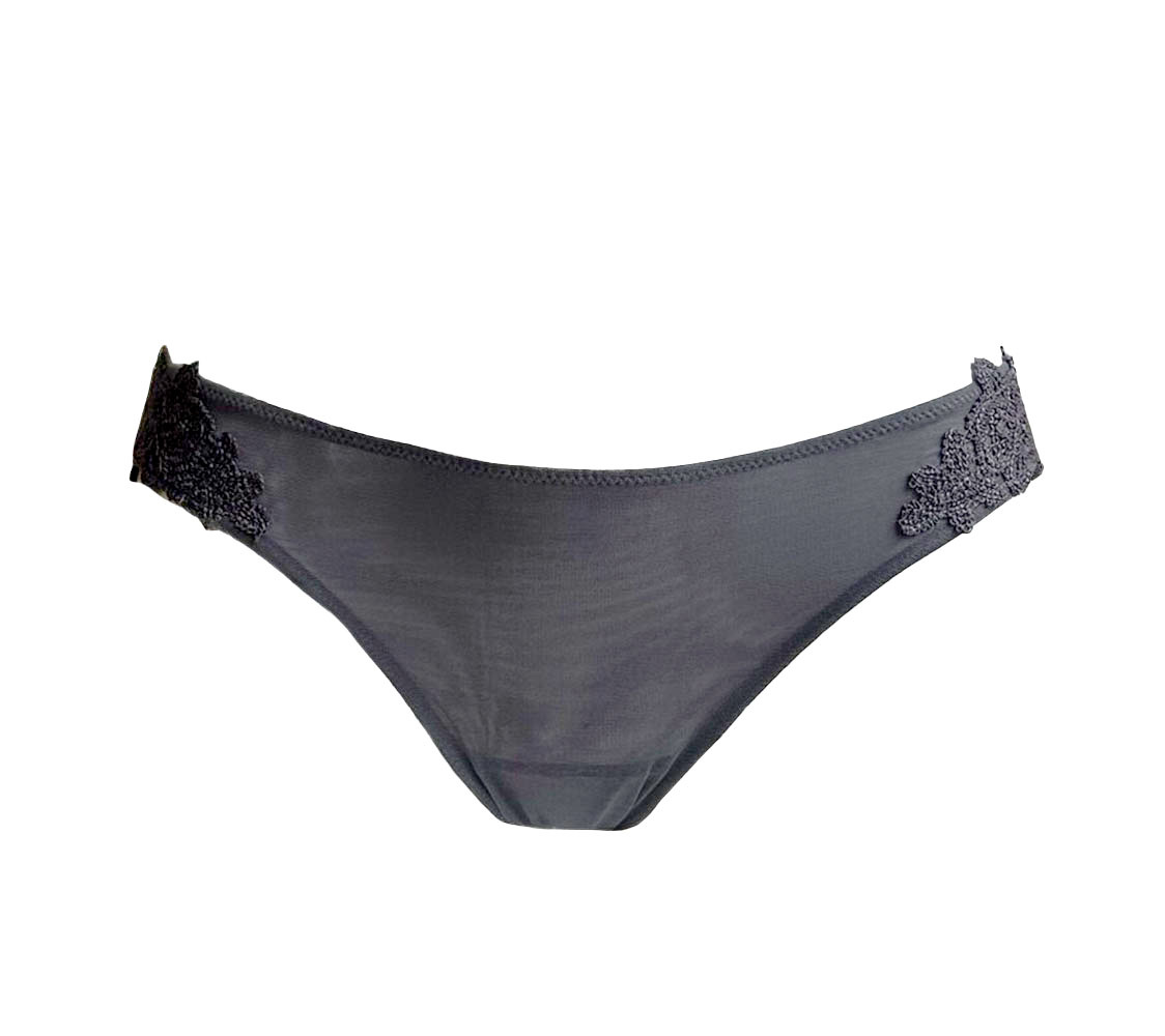 Parah lingerie slips Makramé slip grijs 1 Parah lingerie slips Makramé slip grijs