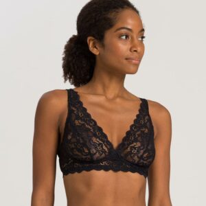 HANRO lingerie BH's Moments Bralette BH zwart kant 071465