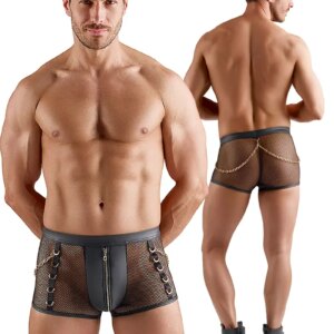 * SVENJOYMENT Heren Net Short Met Rits En Kettingen, SJ2133601