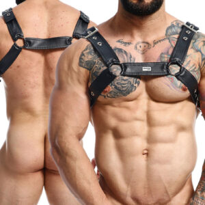 * MOB Eroticwear Zwarte Heren Harnas, MOB81286