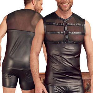 * NEK Heren shirt met harnas effect, NK1516