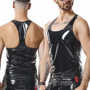 * RFP PVC tanktop zwart strak model, RMFreddie