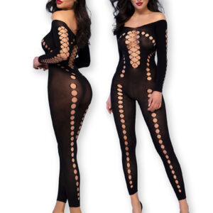 Populaire Lingeriesetjes 5 * CHILIROSE Zwarte Bodystocking, CR4646