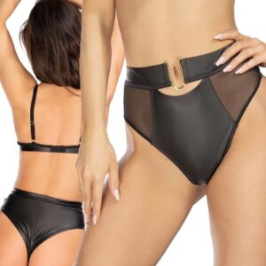 * AXAMI Lederlook hoge taille String ,AX10576